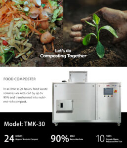 Máquina de compostagem de alimentos