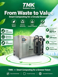 Máquina de compostagem de resíduos de cozinha